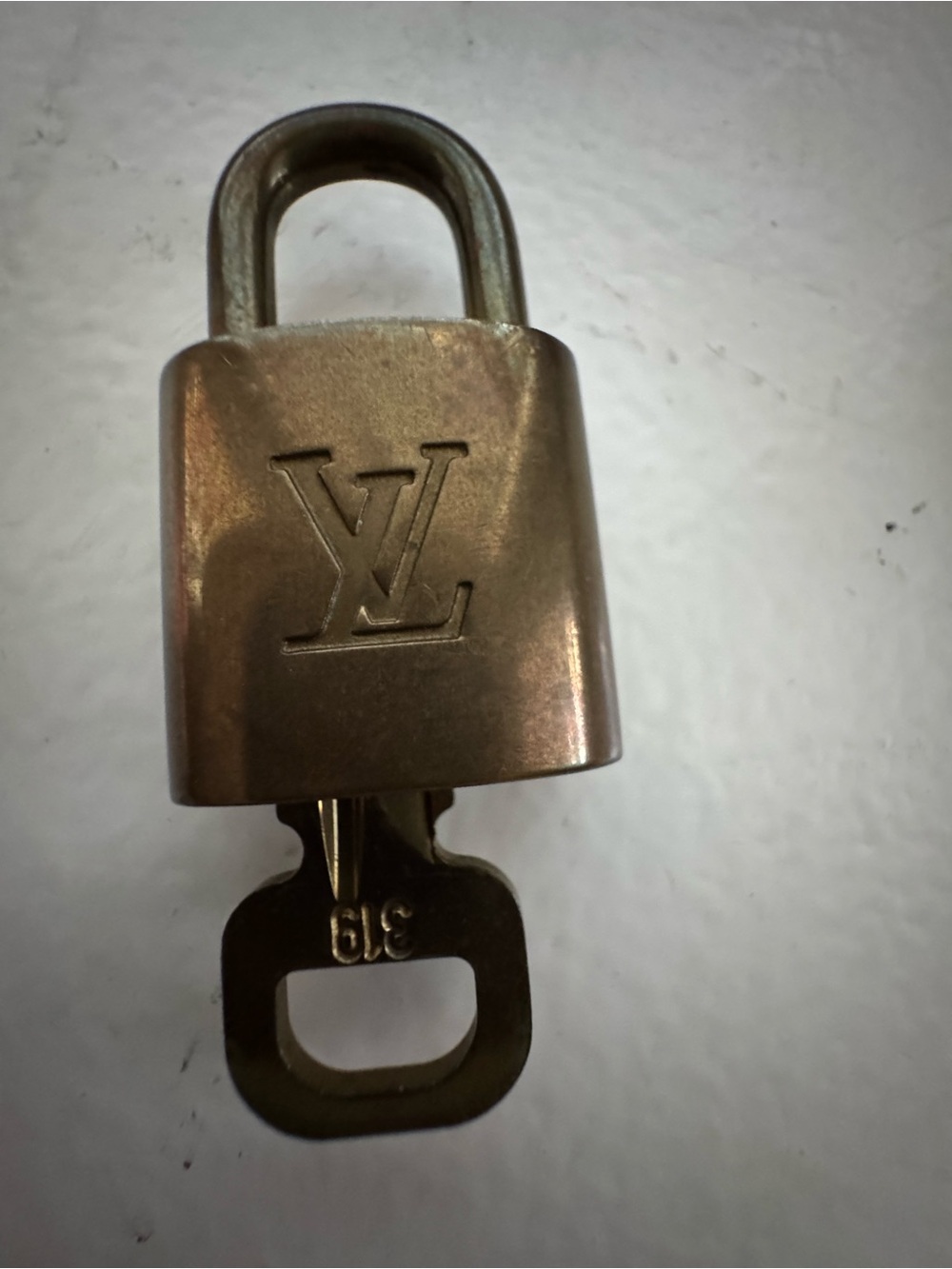 Louis Vuitton Brass Lock & Key